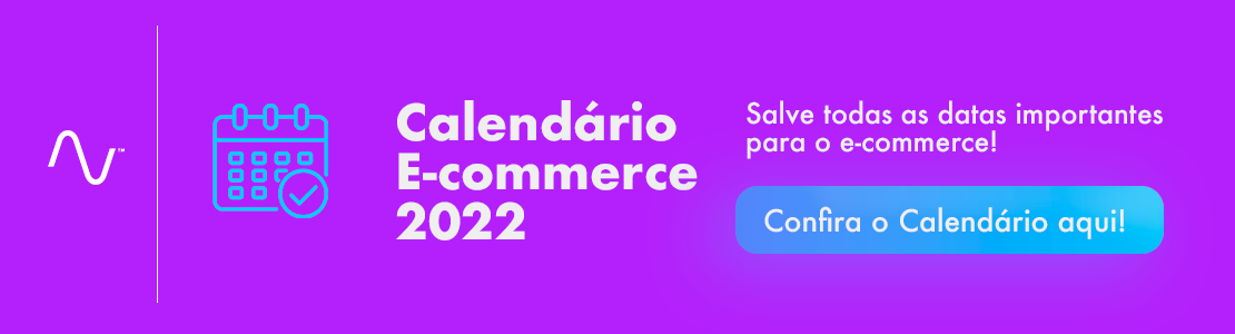 Banner de calendário de datas do e-commerce 2022