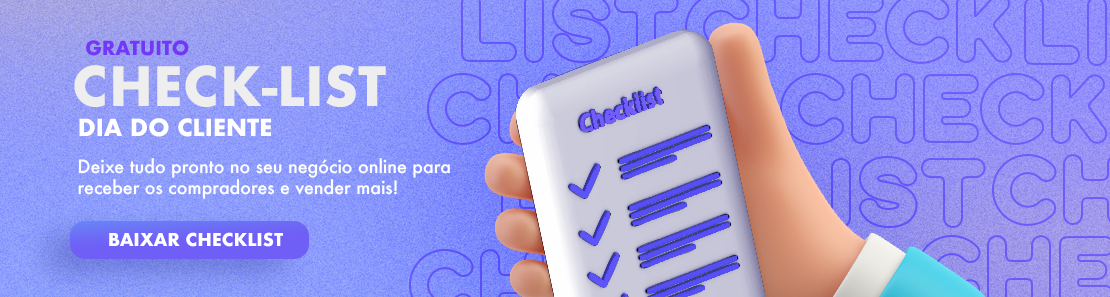 Banner de download grátis do checklist de Dia do Cliente
