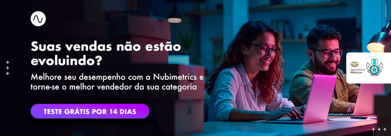 Banner de teste grátis de 14 dias da Nubimetrics