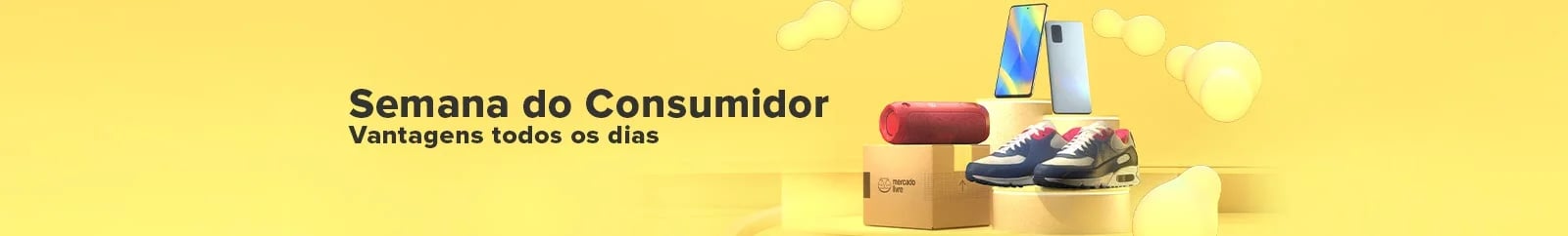 Banner utilizado na divulgação da Semana do Consumidor do Mercado Livre em 2021
