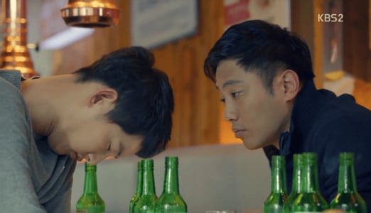 Cena do K-drama coreano Descendentes do Sol