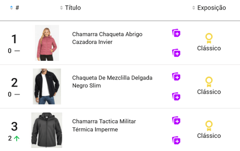 Chamarras y chaquetas más vendidas en Mercado Libre México