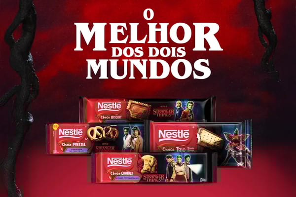 Collab de Stranger Things lanzada por Nestlé Brasil y Netflix