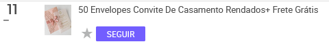 Convite de casamento mais vendido no Mercado Livre