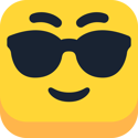 Emoji representando cliente decidido