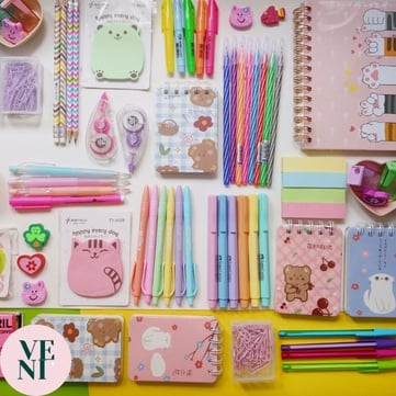 Exemplo de kit de papelaria criativa que pode ser vendido