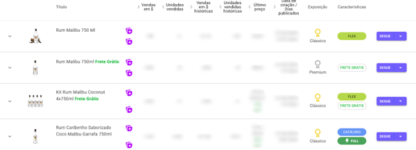 Imagem do Explorador de Anúncios da Nubimetrics