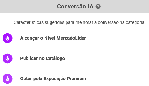 Informações IA da subcategoria Ar-condicionado na Nubimetrics