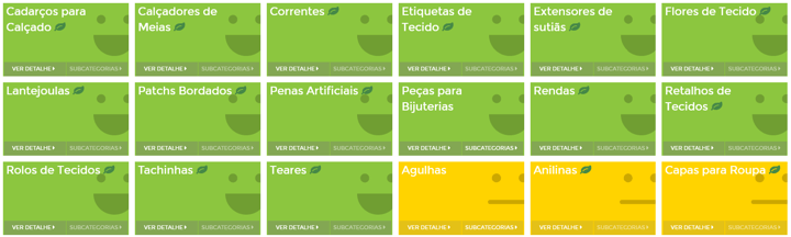 Informações da subcategoria Artigos de Armarinho na&nbsp;Nubimetrics