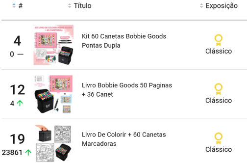 Kit de canetas coloridas e livros mais vendidos no Mercado Livre