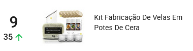 Kit para fabricação de velas mais vendido no Mercado Livre