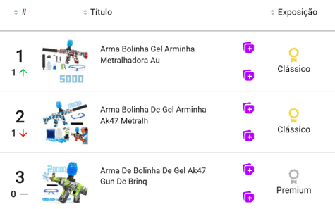 Lançadores de brinquedo mais vendidos no Mercado Livre em setembro de 2025