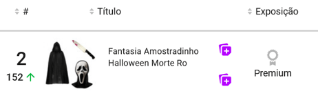 Máscara&nbsp; de Halloween mais vendida no Mercado Livre