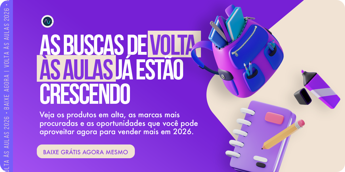 Banner de Download do Relatório de Volta às Aulas 2026 da Nubimetrics