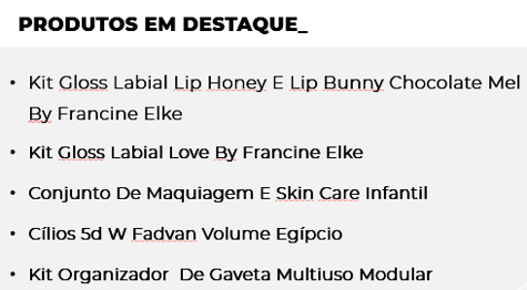 Maquiagem mais vendida no Mercado Livre