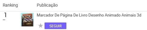 Marcador de página mais vendido no Mercado Livre