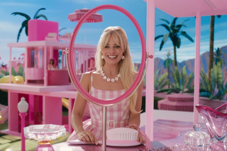 Margot Robbie no filme "Barbie" de 2023