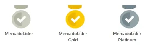 Medalhas de vendedores no Mercado Livre