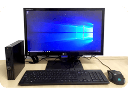 Mini PC Dell 3060 com monitor LG