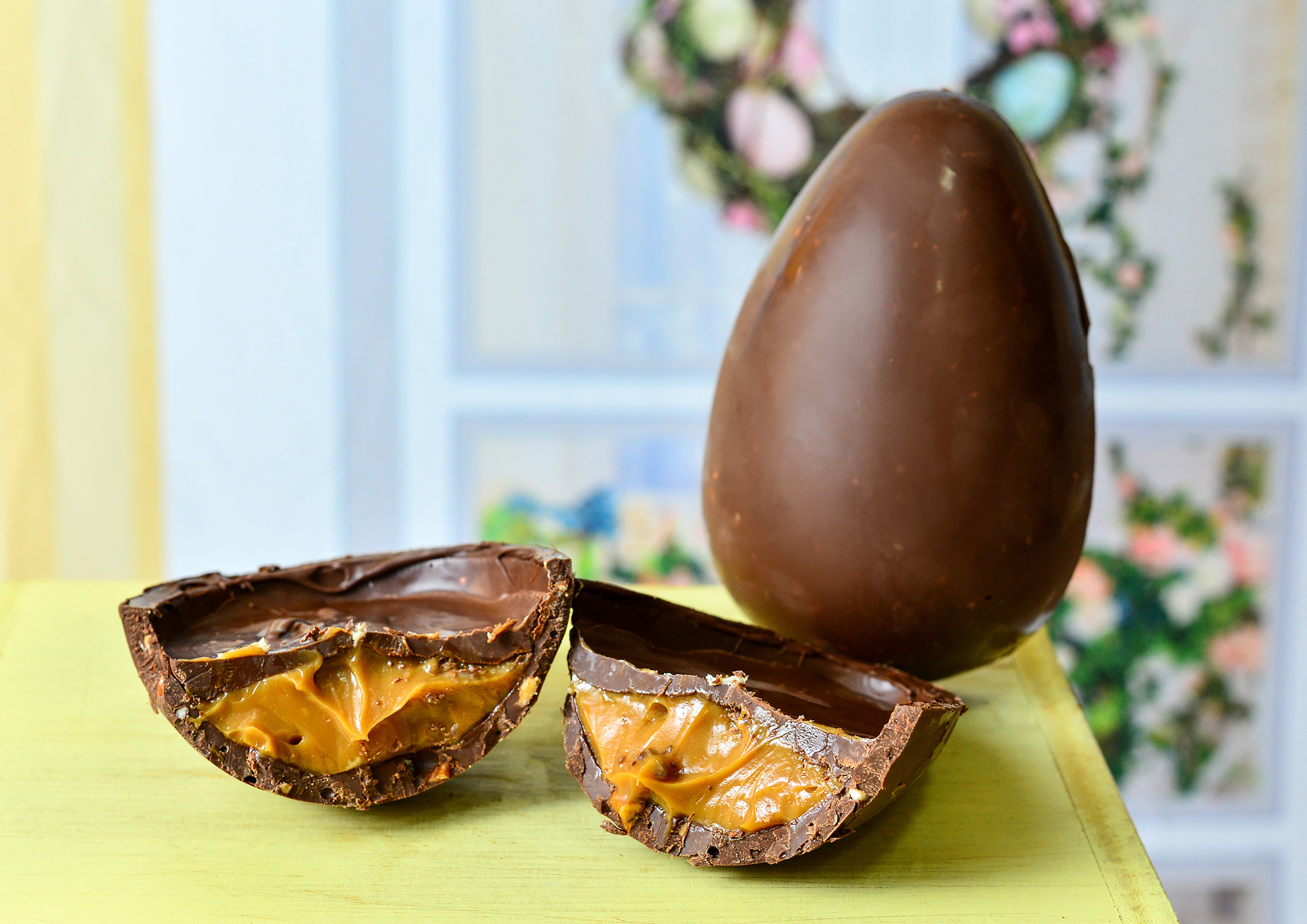 Ovo de chocolate artesanal representando produtos mais vendidos em abril