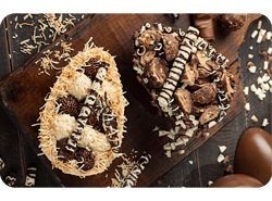 Ovos de páscoa de colher artesanais típicos do Brasil