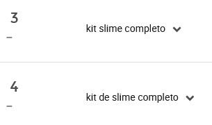 Palavras-chave mais populares na subcategoria Kits para fazer slime