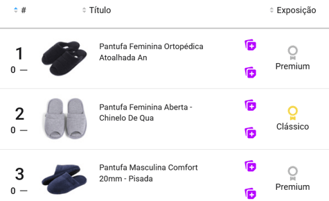 Pantufas mais vendidas no Mercado Livre