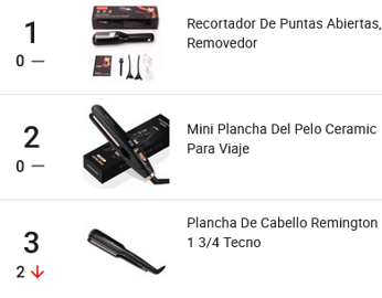 Planchas para cabello más vendidas en Mercado Libre México