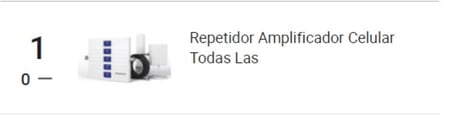 Ranking de productos más vendidos de la categoría Amplificadores de señal en Mercado Libre Chile.