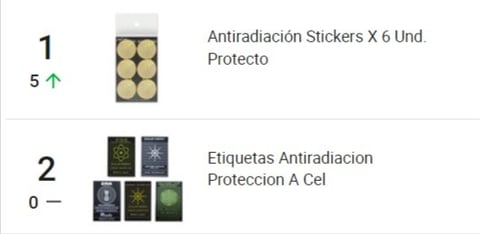 Ranking de productos más vendidos en la categoría Skins en Mercado Libre.