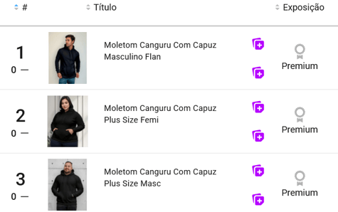 Ranking de produtos mais vendidos na categoria Moda Fitness do Mercado Livre
