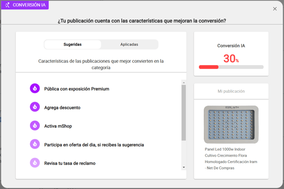 Recomendaciones para mejorar la conversión