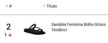 Sandália feminina mais vendida no Mercado Livre