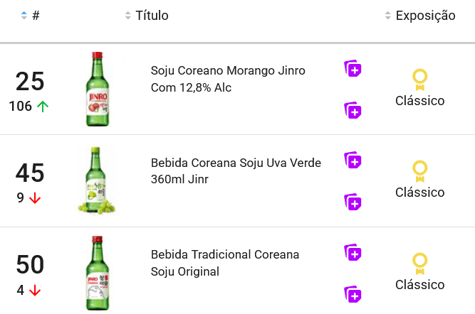 Sojus mais vendidos no Mercado Livre