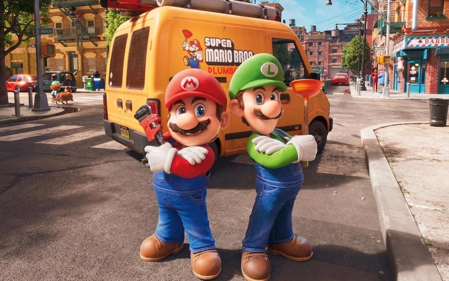 Imagem de Mario e Luigi em Super Mario Bros: O filme