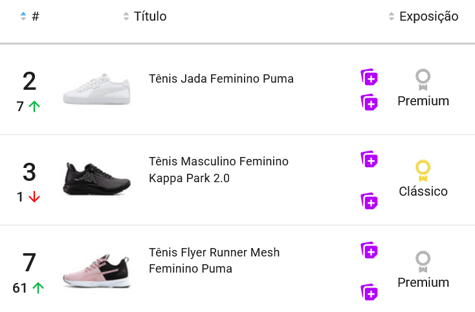 Tênis femininos mais vendidos no Mercado Livre