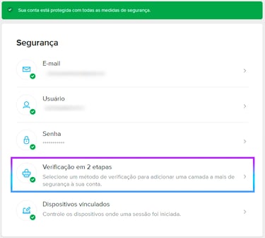 Verificação em duas etapas