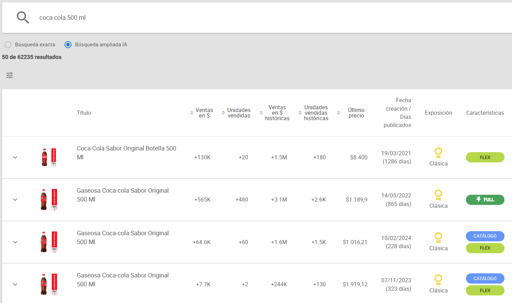 Vista del Explorador de Publicaciones de Nubimetrics-3